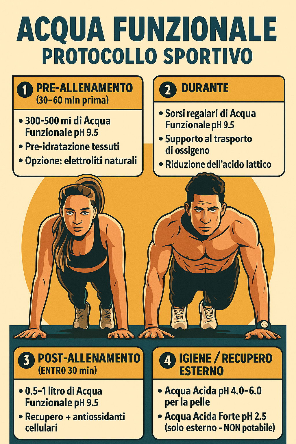 Protocollo sportivo con Acqua Funzionale